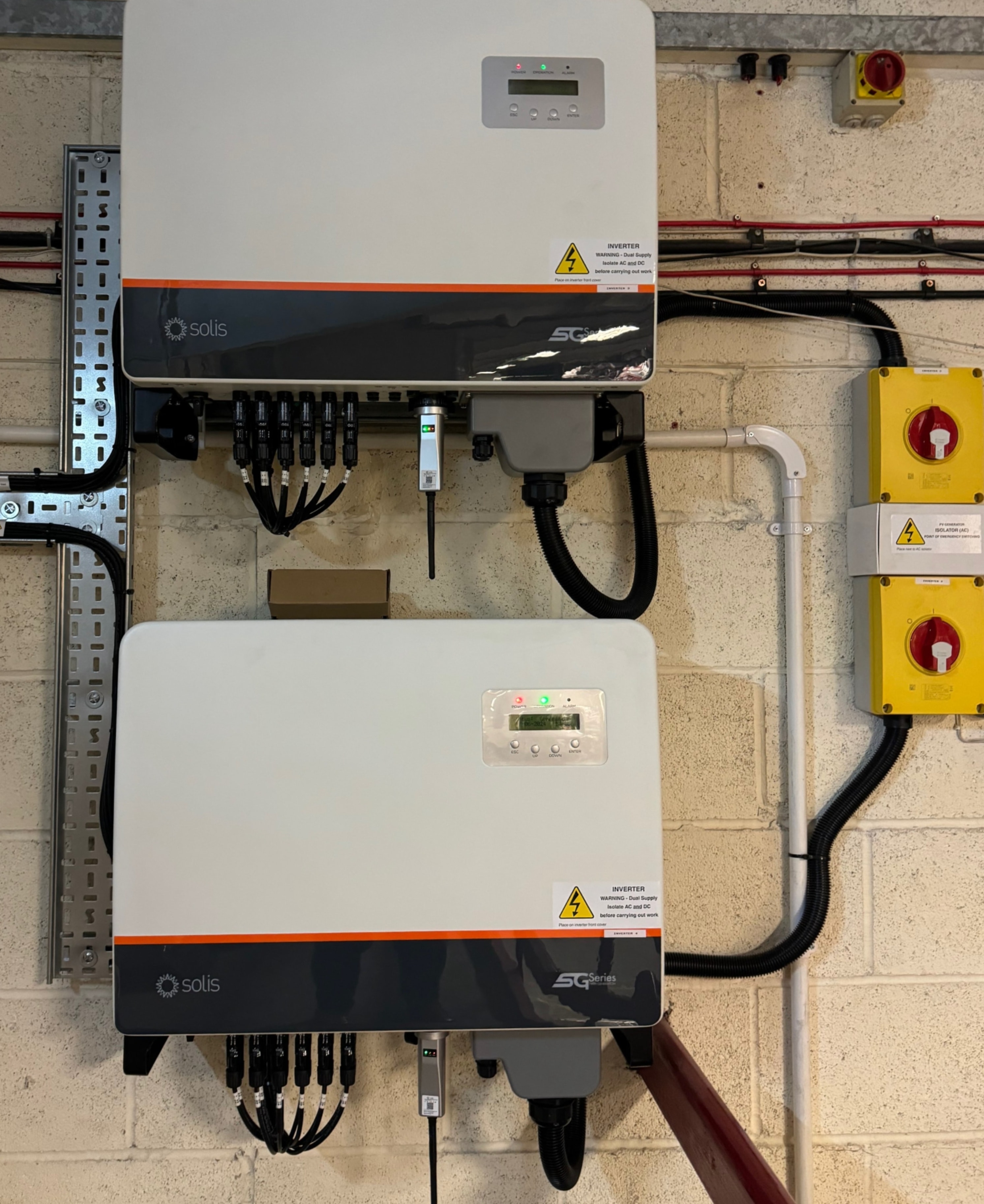 Commercial battery storage installation
